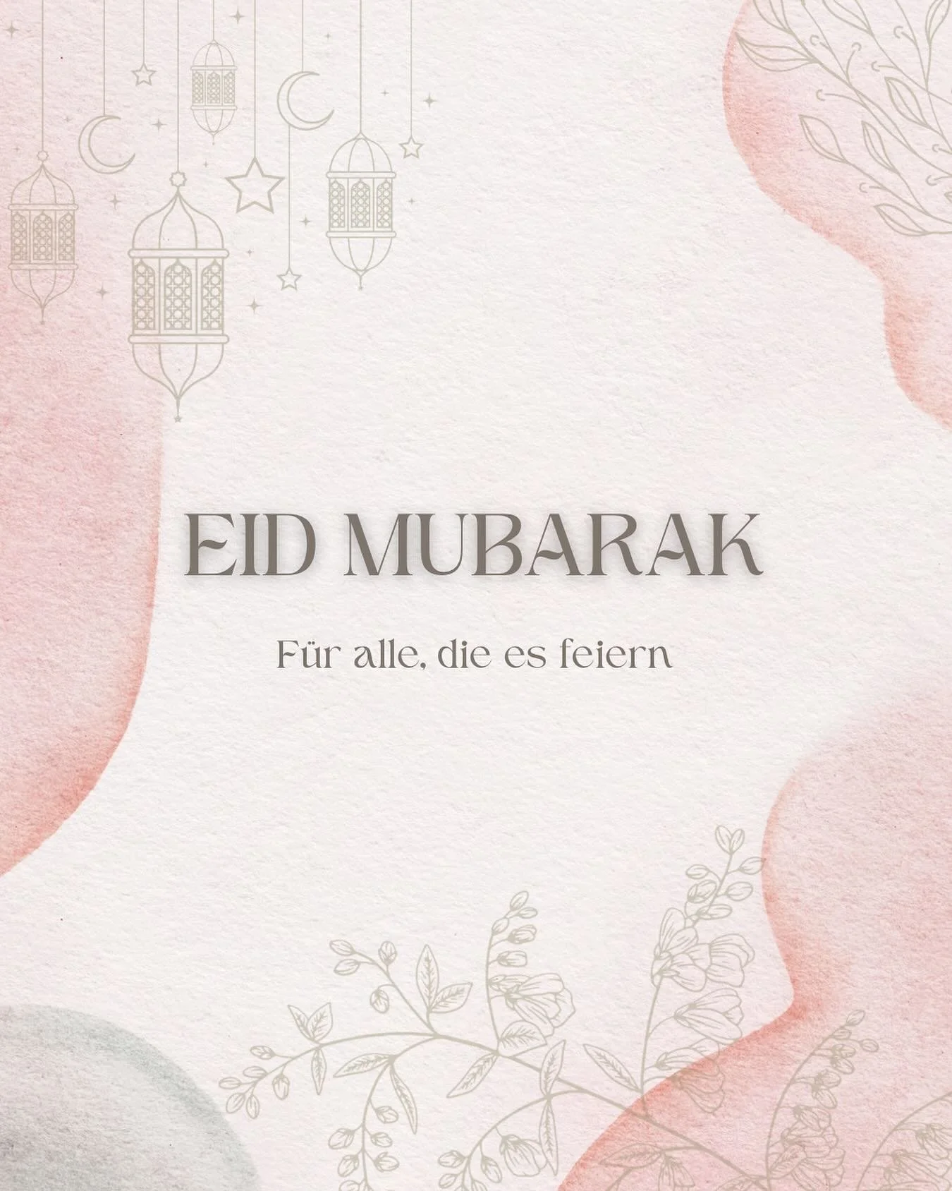 Eid Mubarak! ✨ Wir w&uuml;nschen euch ein gesegnetes Fest voller Freude, Gemeinschaft und sch&ouml;ner Momente. M&ouml;ge die Zeit mit euren Liebsten euch Kraft und Gl&uuml;ck schenken. 🤍 Wir freuen uns darauf, euch bald wieder bei uns im Projekt zu