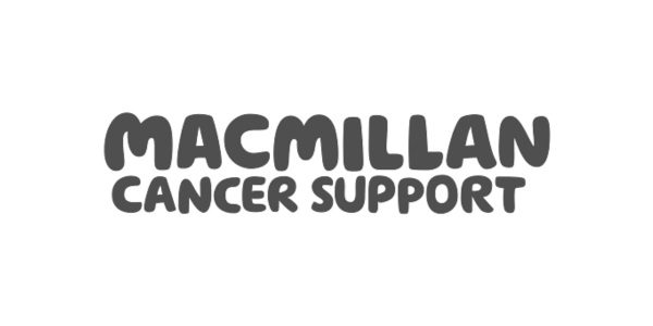 Macmillan Cancer Support logo with text in black and gray.