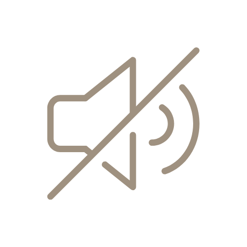 Icon depicting a loudspeaker with a slash through it, indicating muted sound.