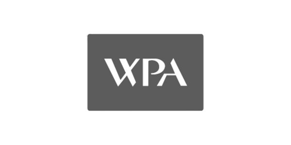 WPA logo on a gray square background