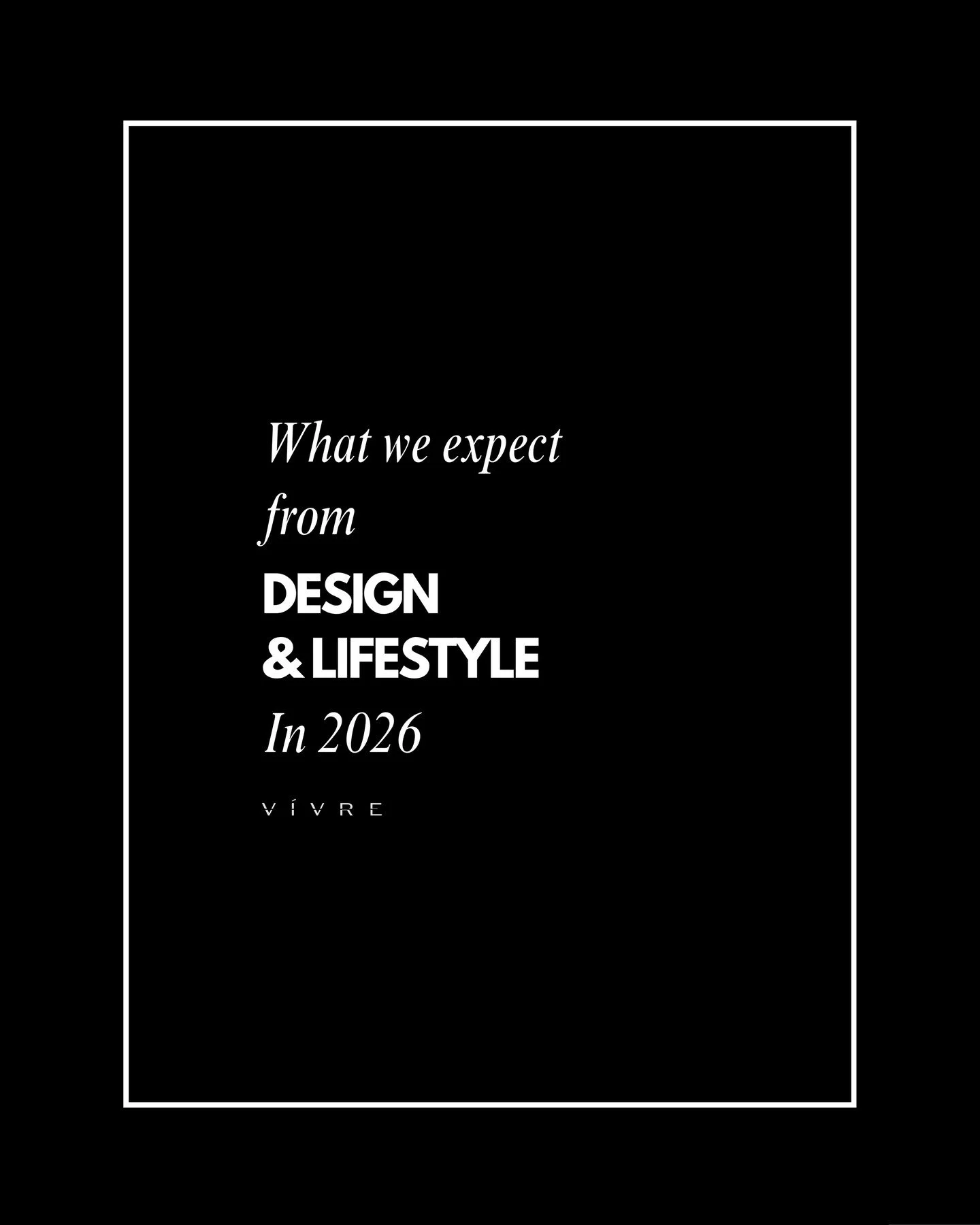 .⁠
&ldquo; 🔮⁠
In 2026, design and lifestyle return to proportion, material, and humanity. Across fashion and interiors, the shift moves away from surface statements and toward experiences that feel grounded, and real.⁠
⁠
As houses like Saint Laurent