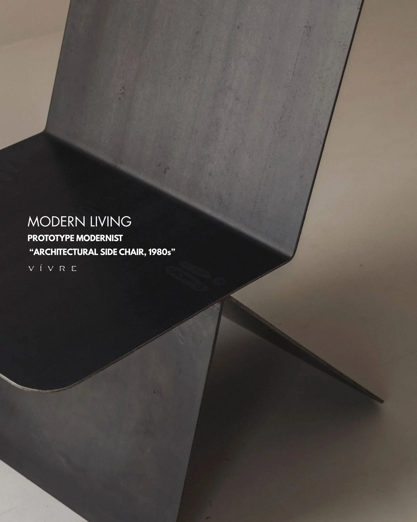 | V&iacute;vre Edit:⁠
⁠
Modern Living⁠
⁠
Prototype Modernist�&ldquo;Architectural side chair, 1980s&rdquo;⁠
⁠
.⁠
.⁠
.⁠
.⁠
.⁠
.⁠
.⁠
.⁠
#interiordesign #luxuryinteriors #interiorinspo #designinspiration #interiorstyling #homedecor #furnituredesign #obj