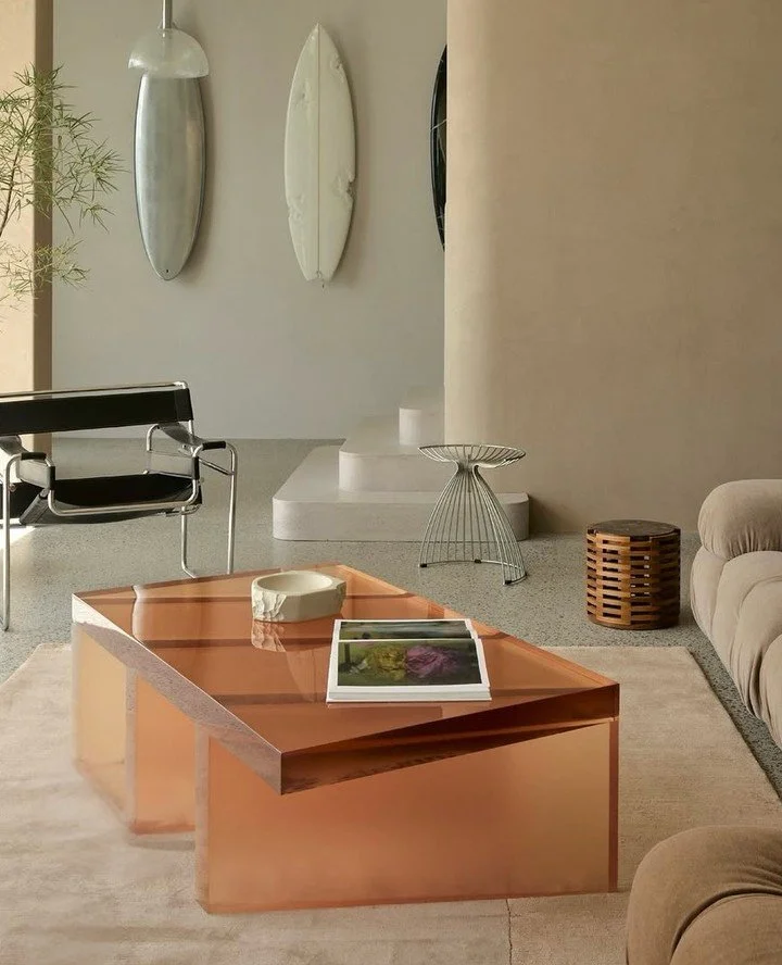 | A design we&rsquo;ve loved lately.⁠
⁠
Some pure icons in here, set against the Palm Beach Sydney backdrop. Strong individuality, and its showing.⁠
⁠
The Wassily chair. Colour pops. Curves that frame the space... and check out that coffee table.⁠
⁠
