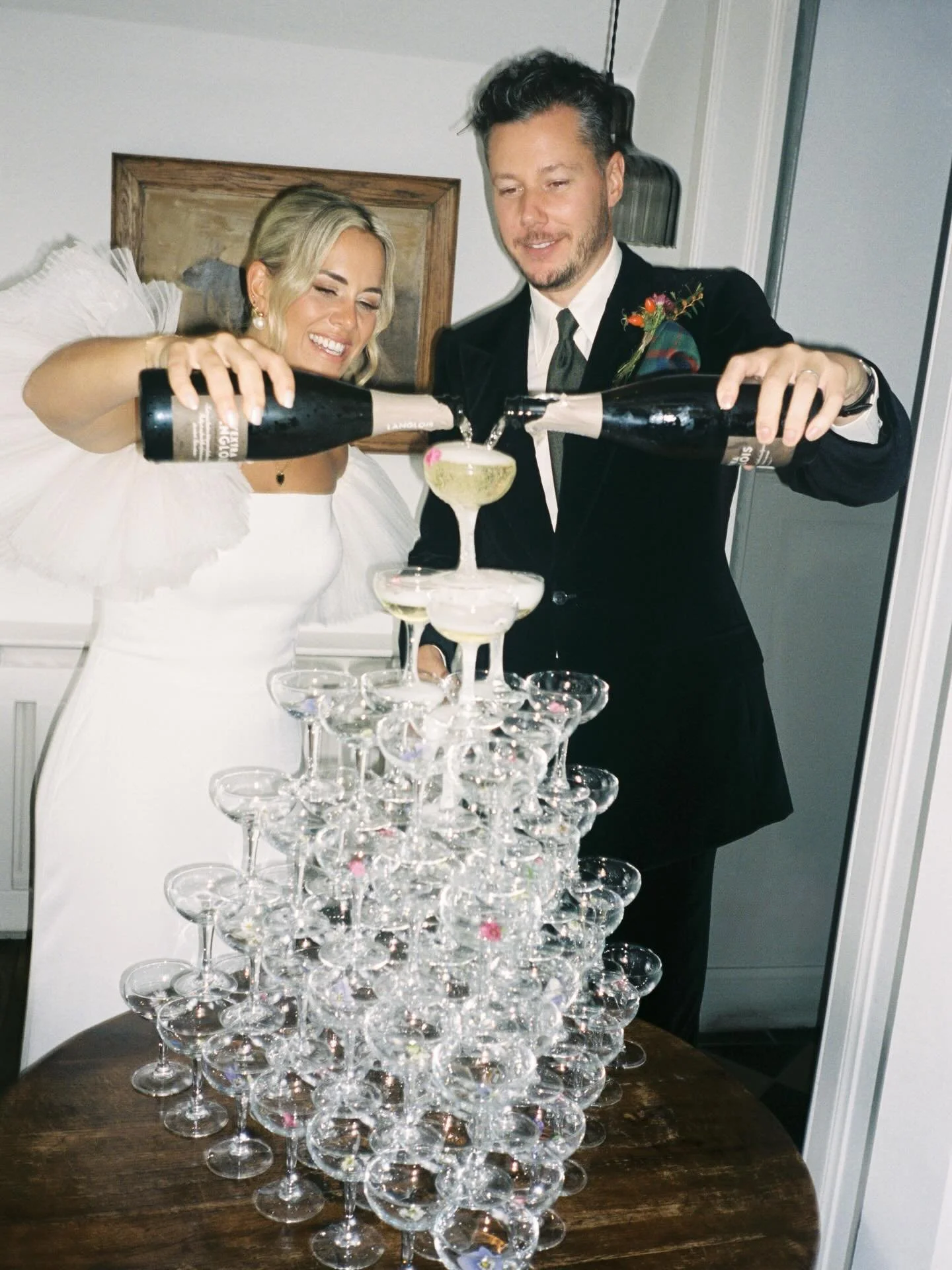 Here&rsquo;s a portion of a 35mm film from the roll I captured in @mhor_weddings not long ago for M&amp;M. 

I&rsquo;m starting to work on this belter of a wedding today and reminded myself of how absolutely crazy this day was&hellip; 
Storm, flooded