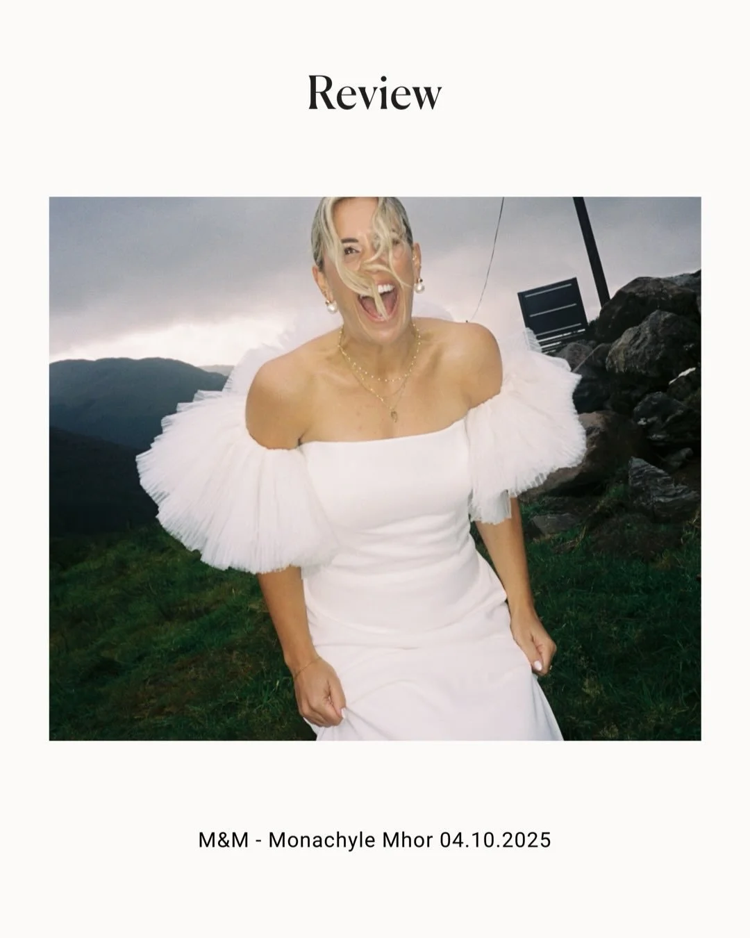 This review made me tear up&hellip; all I want is to make people THIS happy:

Hey Lena ❤️
Now we&rsquo;ve properly had time to go through our shots we just wanted to send and absolute heartfelt thank you for capturing our day. 
When the power went th