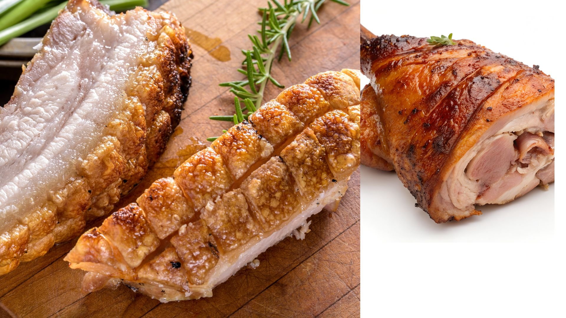 Traditionelles fränkisches Schäufele mit Kloß und Soße, serviert beim bekannten Schäufele-Tag