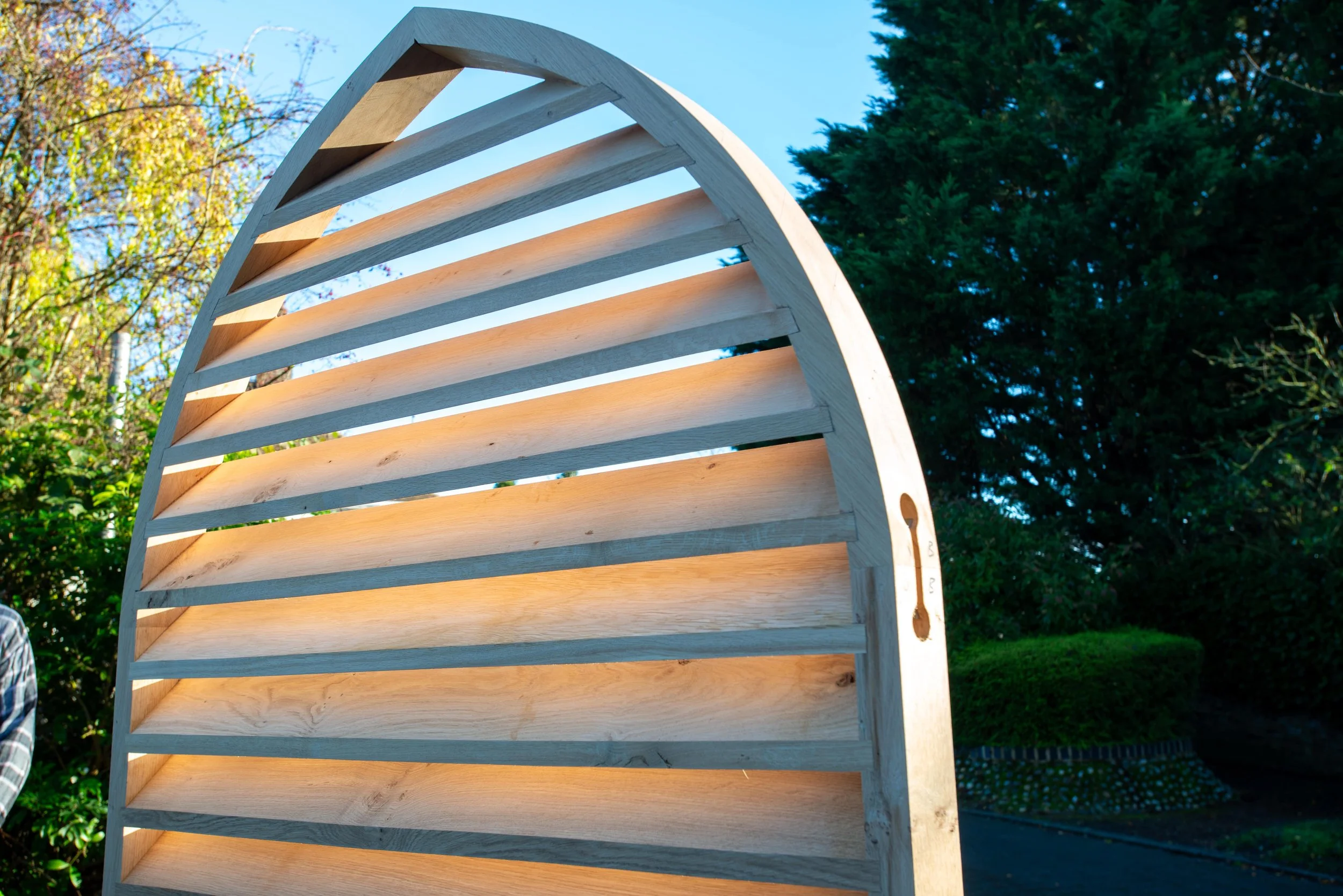 Church belfry louvre, in Oak