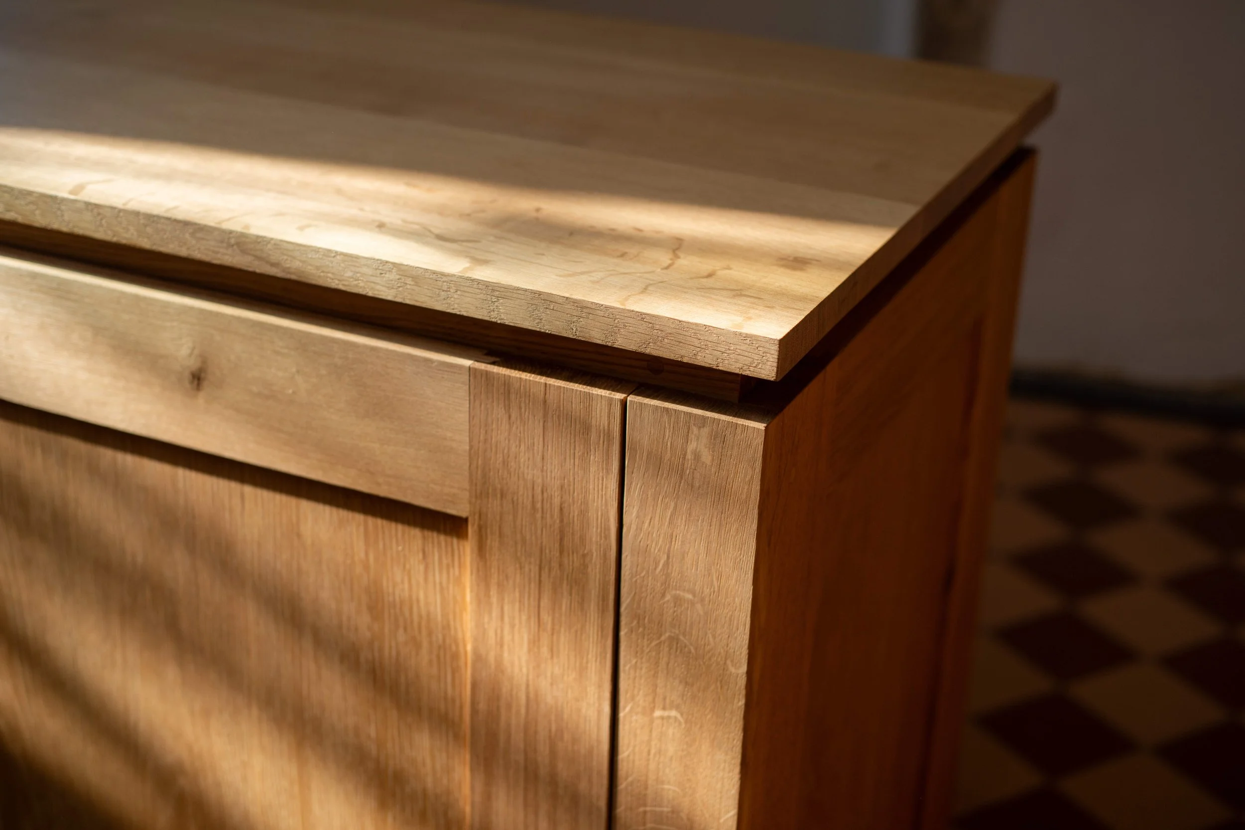 Serving Counter, Church Kitchen, Suffolk, Sutherland Joinery