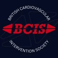 Logo of the British Cardiovascular Intervention Society (BCIS) featuring the society's name and an abstract heart design