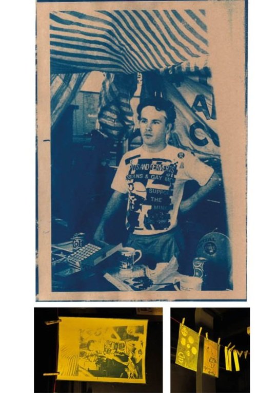 Mark Ashton, founder of LGSM
Cyanotype print on paper