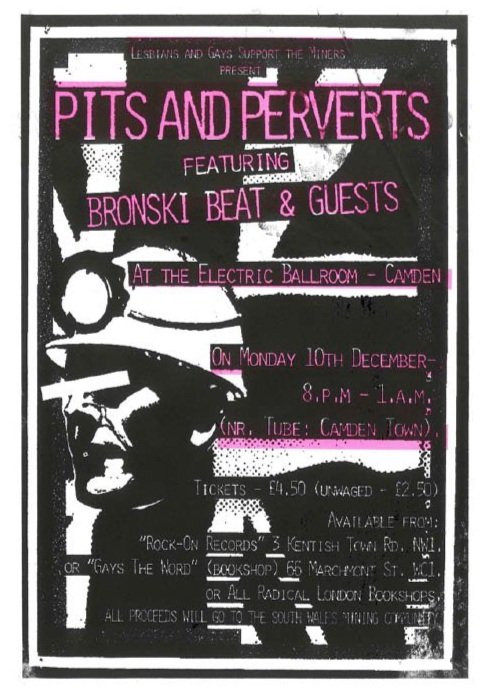 Original Pits and Perverts event poster, re-printed with Risograph.