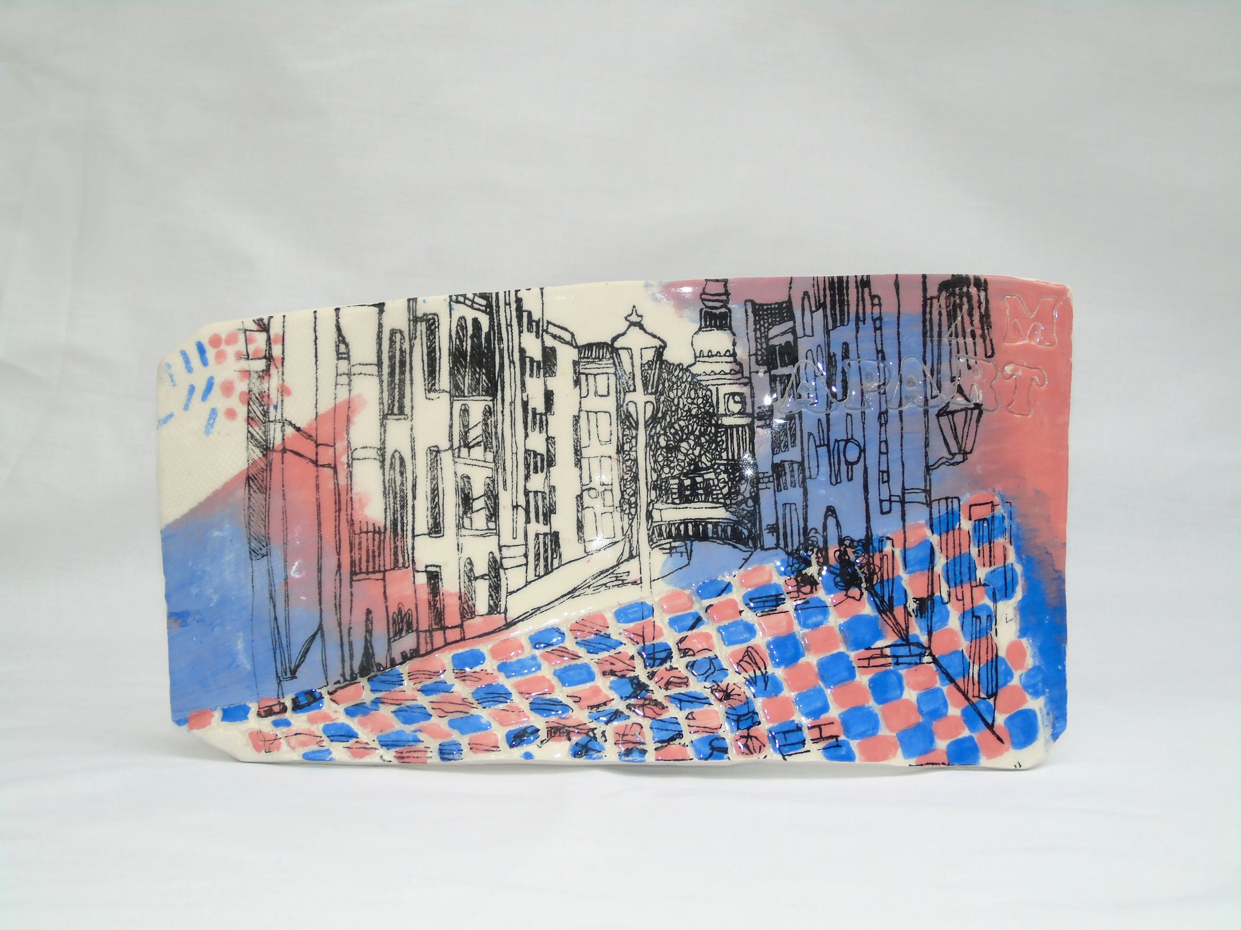 Amsterdam print on clay, 2020