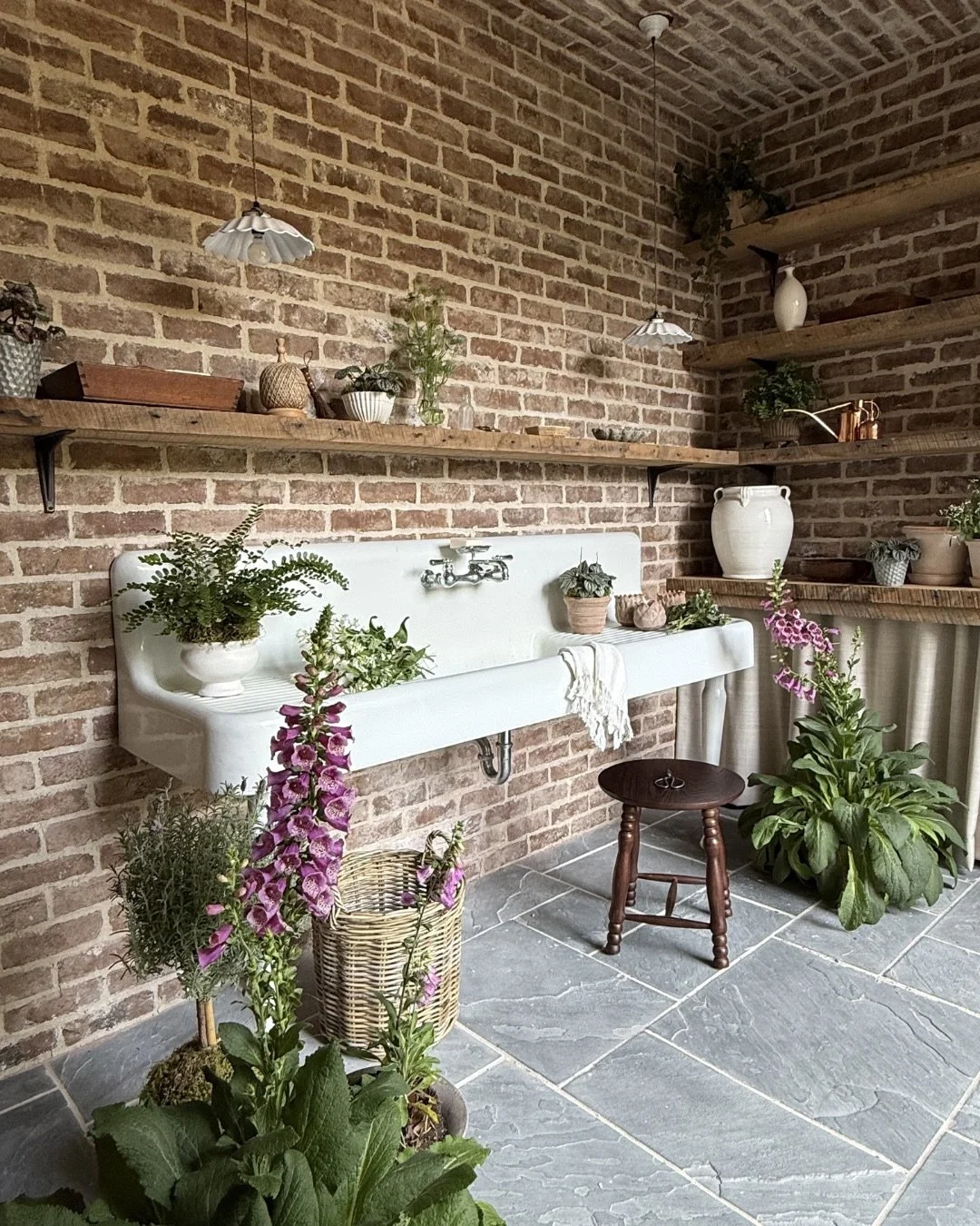Glimpses of the completed #dfi_kiawahcottage. Years of sourcing, curating, and collaborating...

Antique and heirloom pieces passed down from generations are layered with newly upholstered furnishings in durable, livable fabrics, alongside collected 