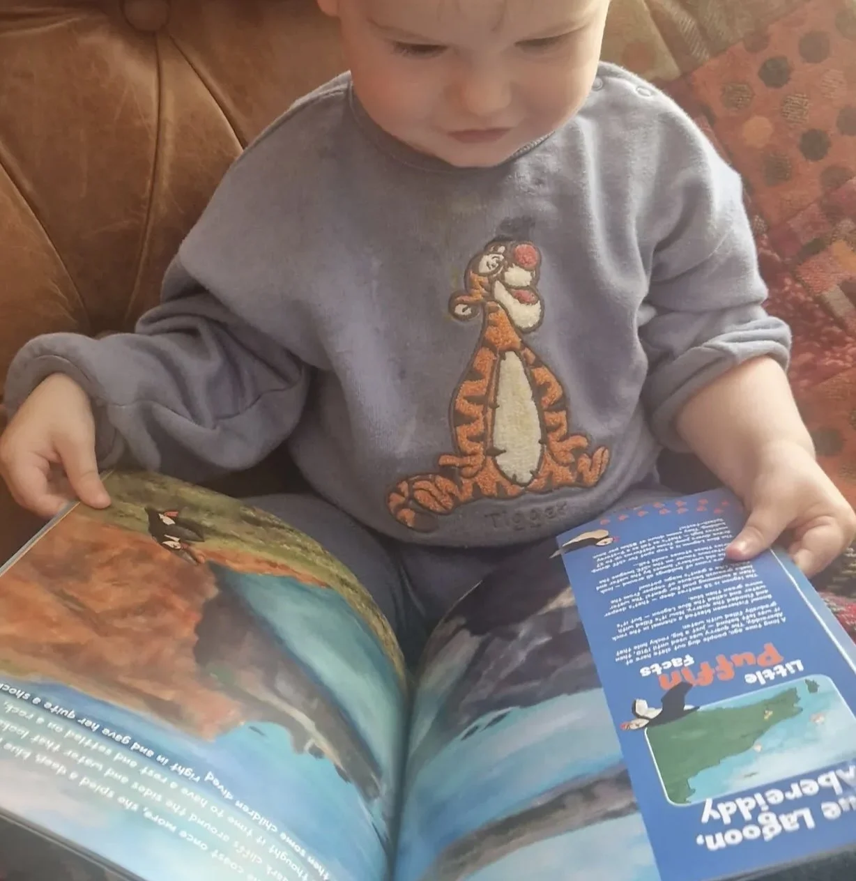 Little Man is absolutely delighted with his new book. An absolutely gorgeous book written by our super talented friend.