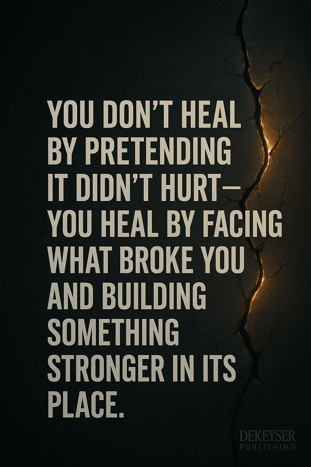 You Don’t Heal By Pretending
