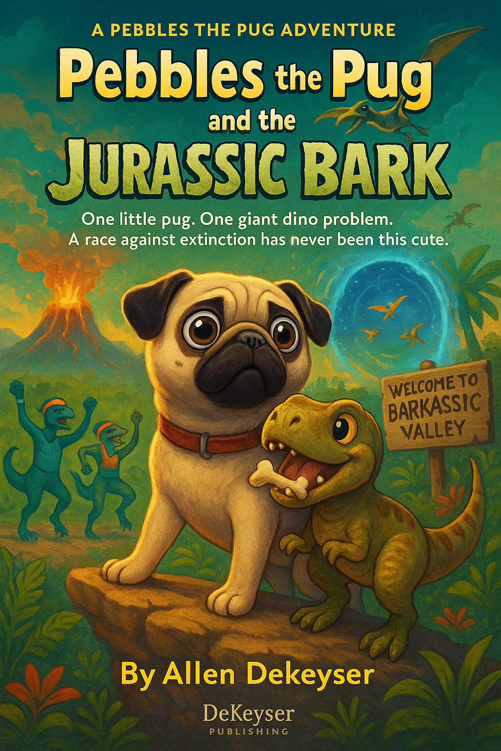 Pebbles the Pug and the Jurassic Bark