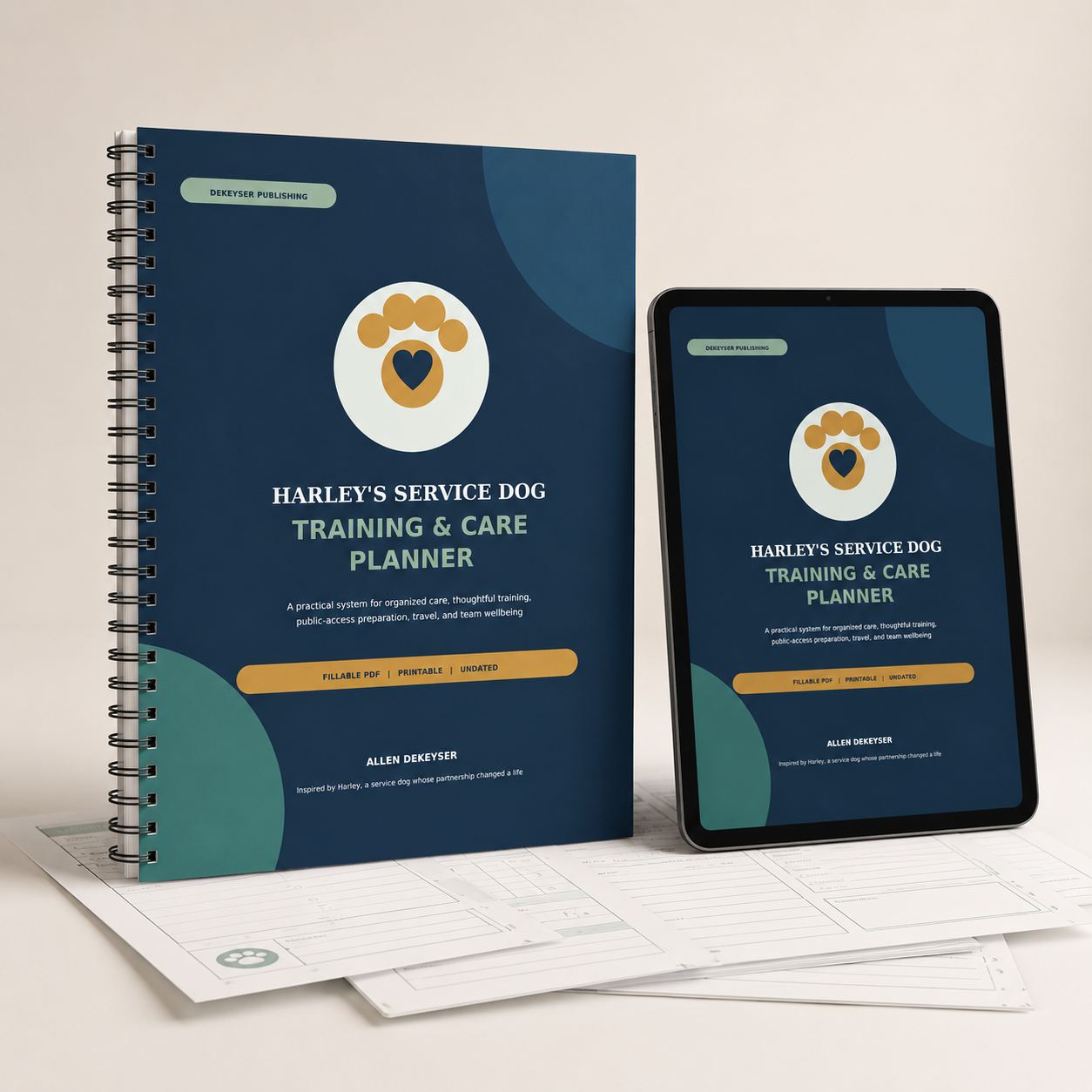 Harley’s Service Dog Training & Care Planner