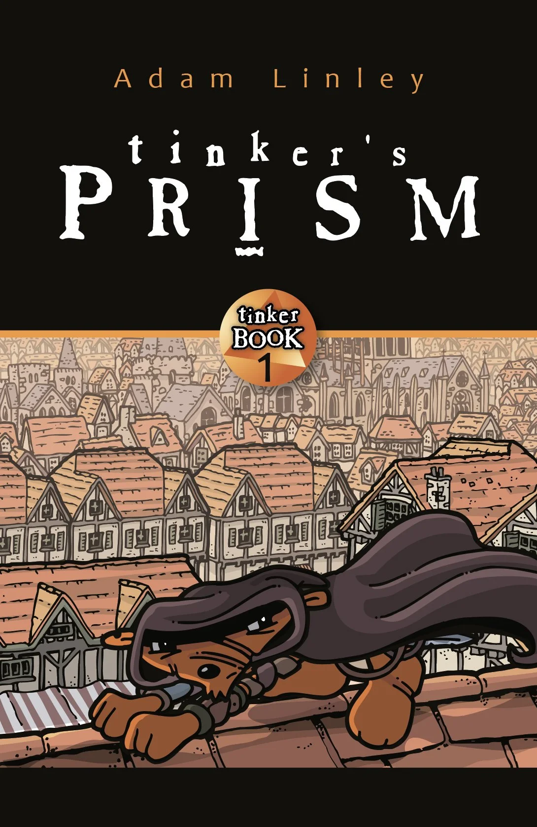 Concept art showing an early cover for Tinker' Prism