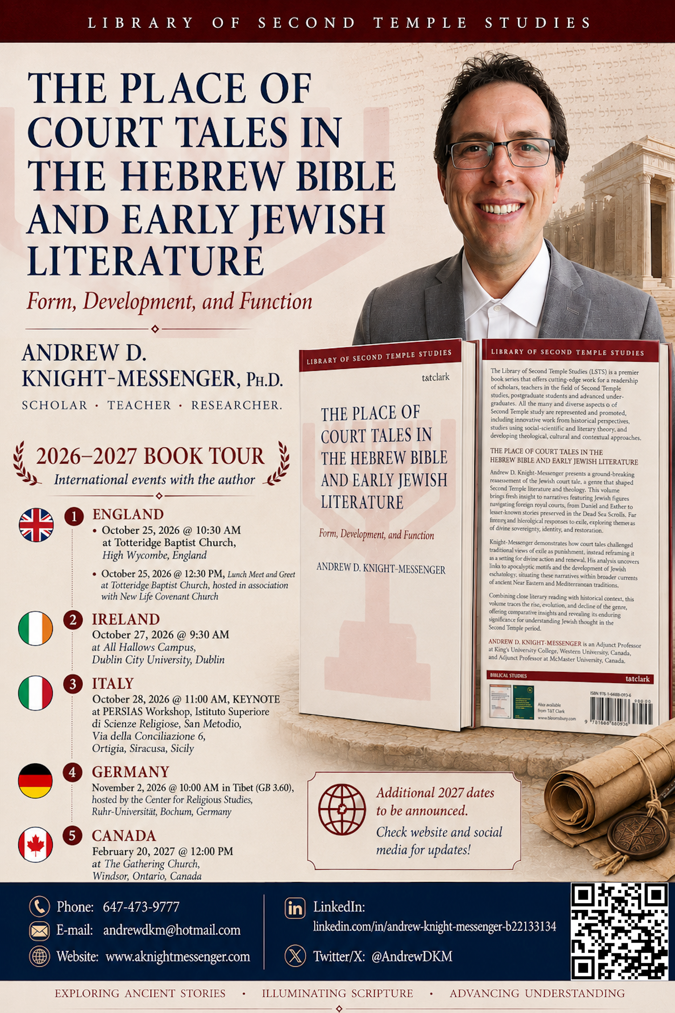 BOOK TOUR: The Place of the Court Tales in the Hebrew Bible and Early Jewish Literature