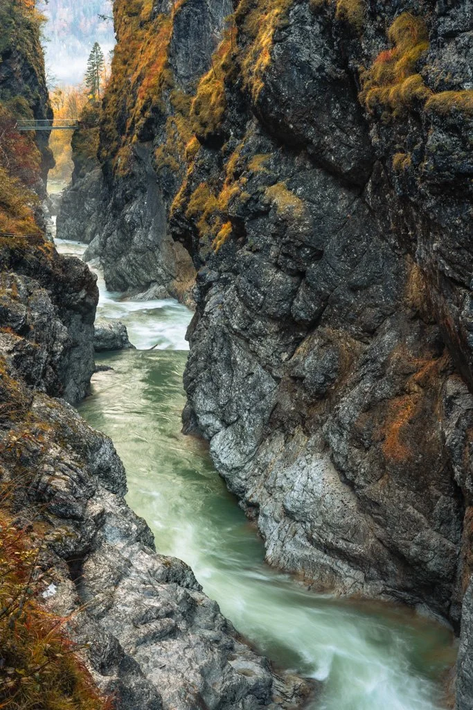 Lammerklamm im Herbst, Fluss Lammer, Schlucht, Salzkammergut, Österreich.jpg