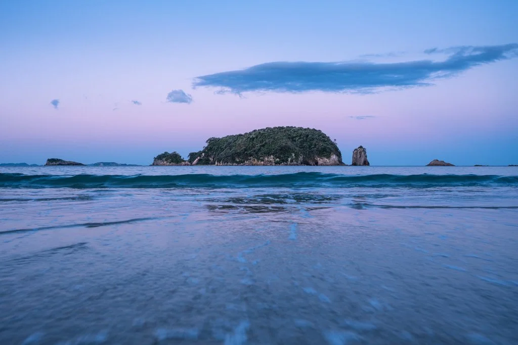 20231115-1364 Hahei Beach, Sonnenuntergang, sunset, Coromandel, Waikatere, North Island, New Zealand, Nordinsel, Neuseeland.jpg