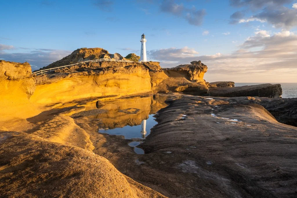 20231130-_DSC2802 Castlepoint, Leuchtturm, Neuseeland, lighthouse, New Zealand, North Island, ocean, meer