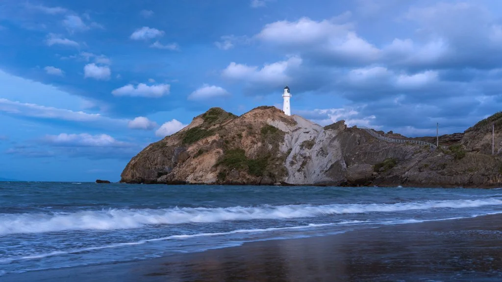 20231128-3846 Castlepoint, Leuchtturm, Neuseeland, lighthouse, New Zealand, North Island, ocean, meer
