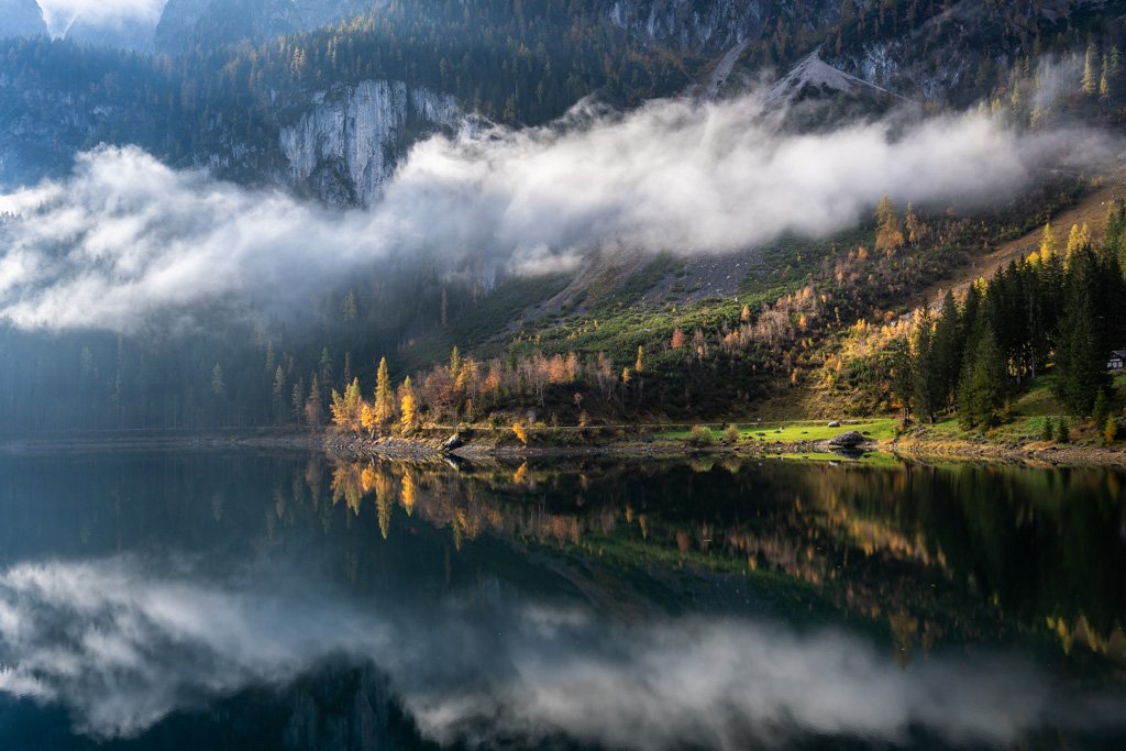 20221019-1191 Gosausee mit Gosaukamm im Herbst