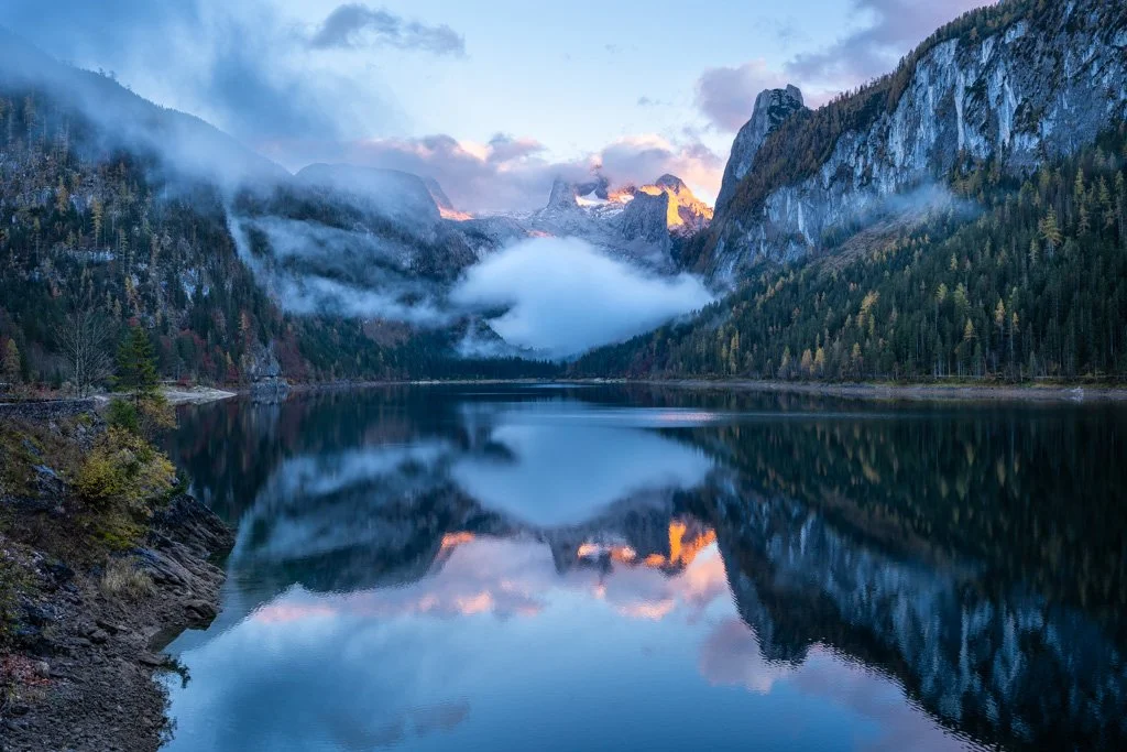 20221022-1575 Gosausee mit Dachstein und Gosaukamm im Herbst