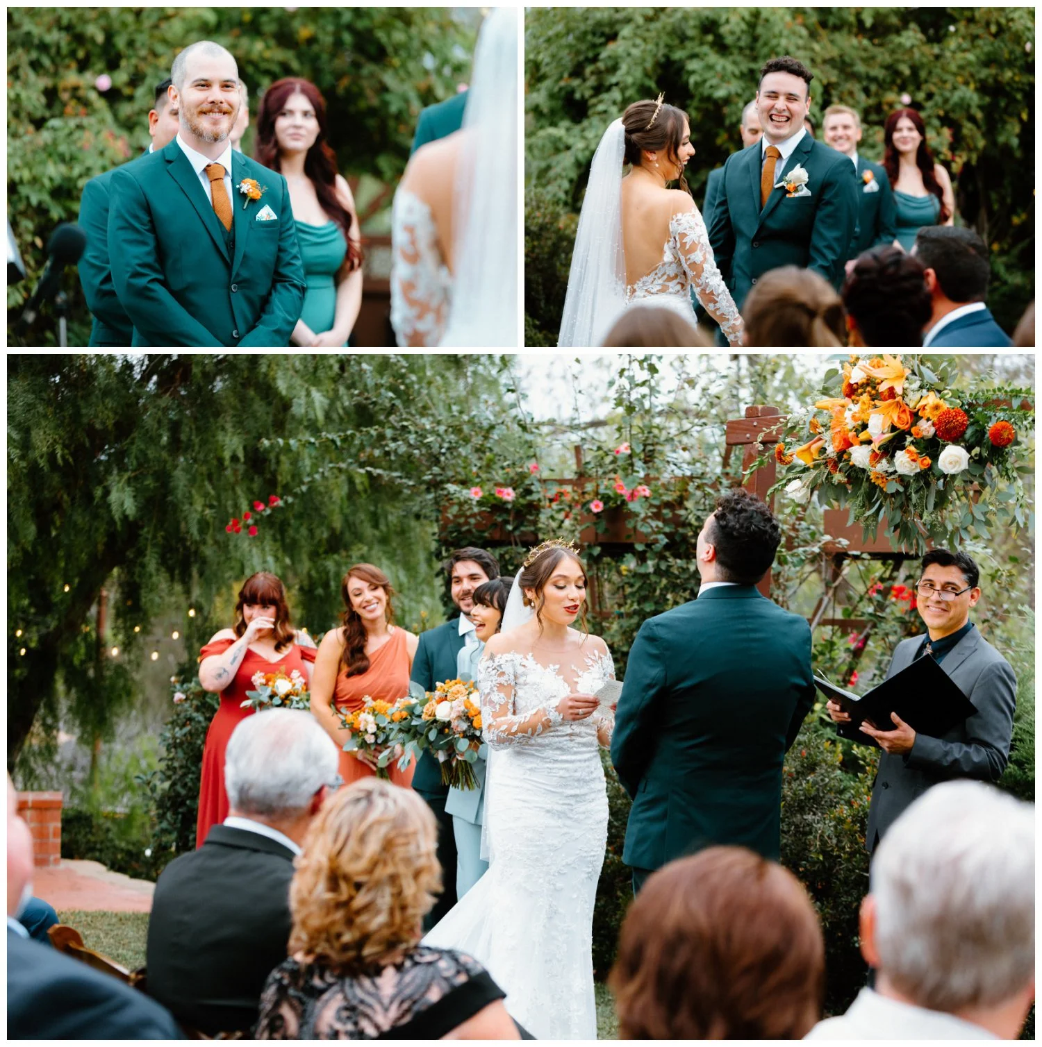 candid best man and groom reactions during bride's speech, candid wedding photos in carlsbad, ca