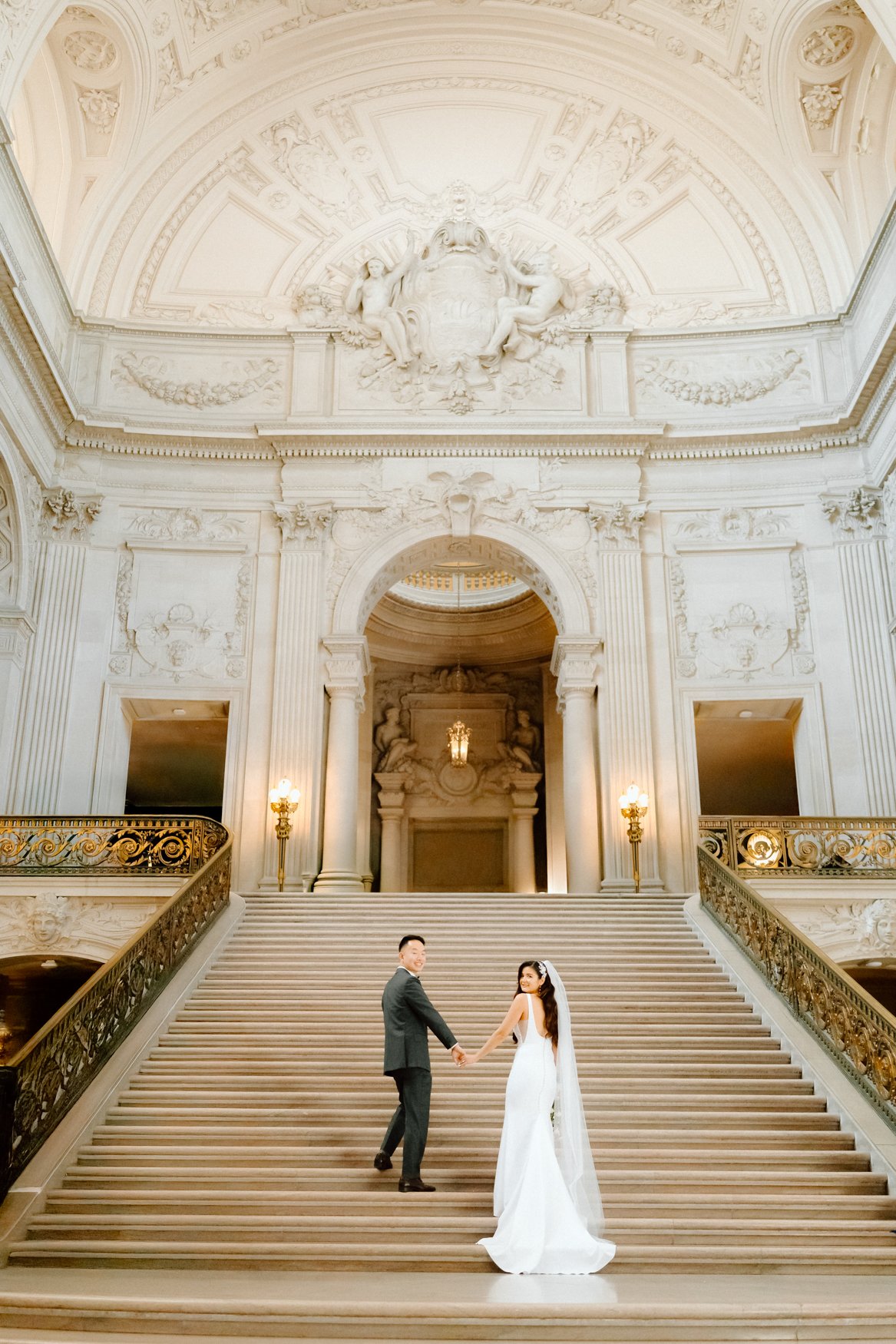 Iconic San Francisco City Hall Wedding Photo