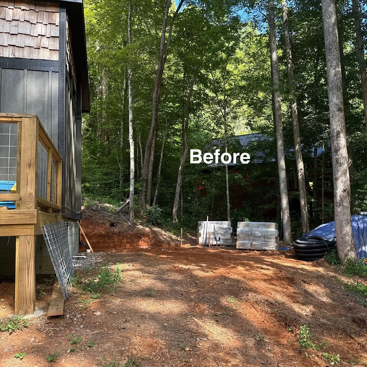 One of our latest designs was such a fun one!! Our client had an amazing Airbnb on the river and wanted a hang out spot for vacationers🤩 This is what I love doing&hellip;taking a small unused space and turning it into an outdoor oasis! Book us for y