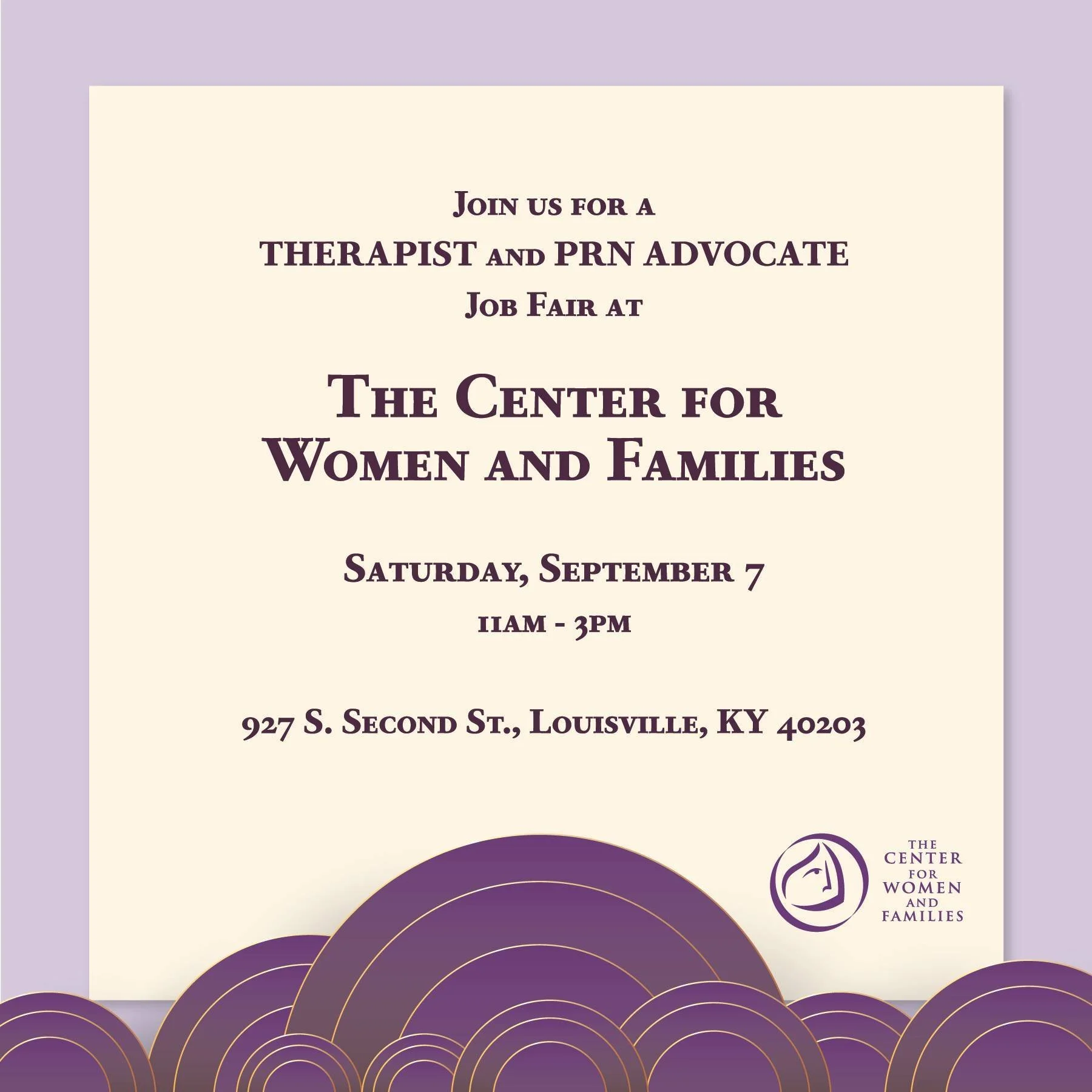 Therapist and PRN Advocate Job Fair