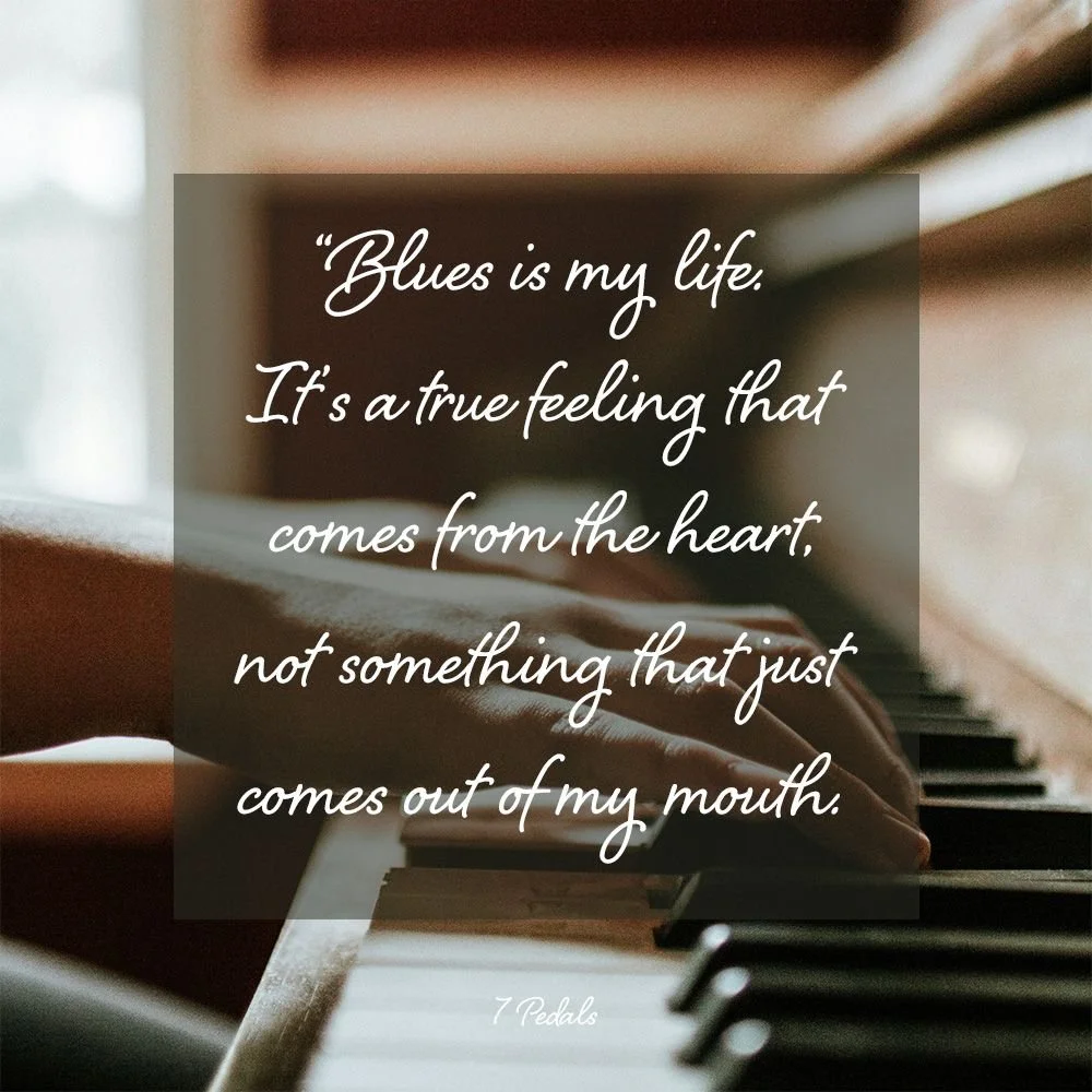 The blues is a music genre and a deeply cultural tradition that originated in the African American communities of the Southern United States in the late 19th century. It's a style that just hasn't ever really touched me. I had the opportunity to work
