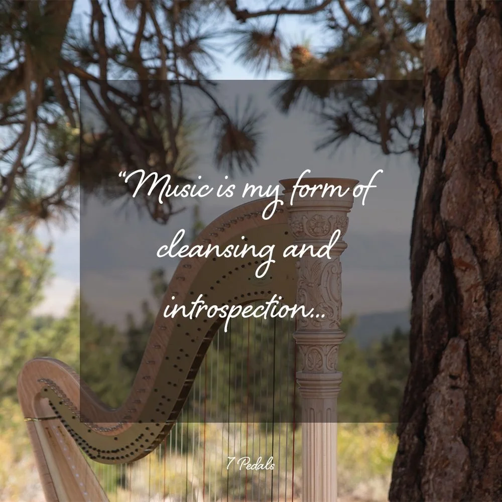 I would say this is the same for my healing journey as well. Not only is practicing my harp part of my overcoming trauma related to my music, but it is a place where I can connect with my deep emotions that I have kept locked away for so long.
When