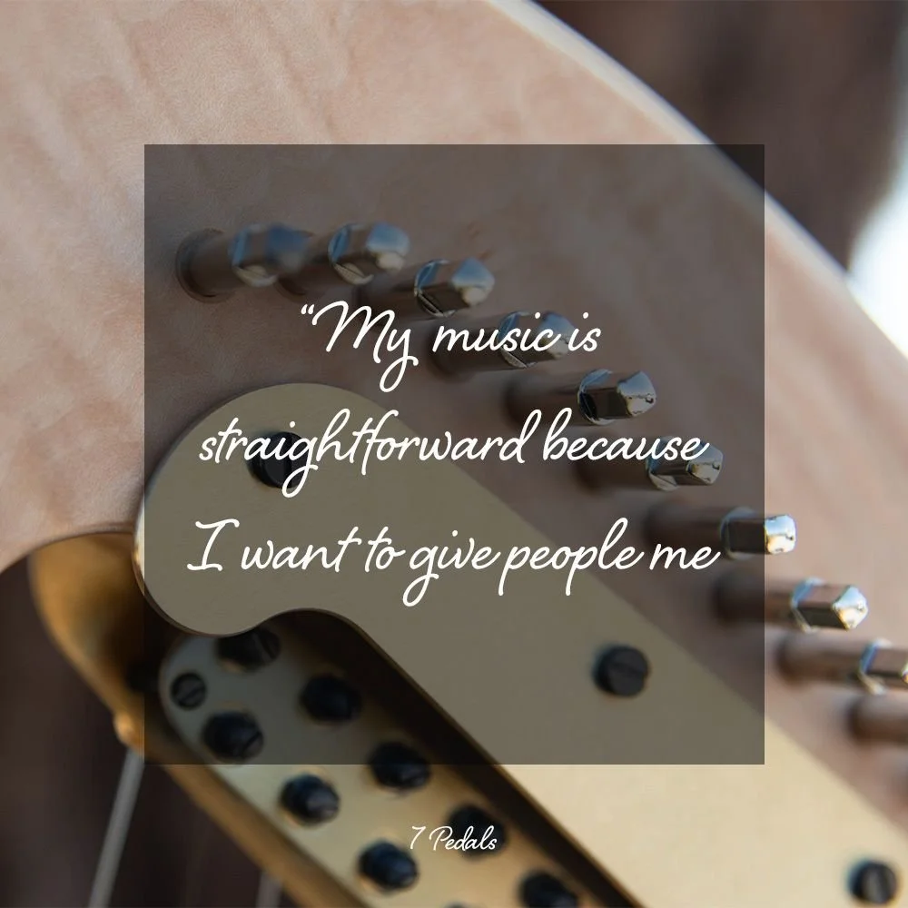 One could change out the word &quot;music&quot; for &quot;voice&quot;..My voice is straightforward because I want to give people me, and let them know they are not alone. Yes? I think so. That means I cannot please all people, and I have to stop bein