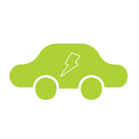 electric car graphic