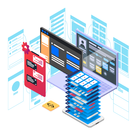 advanced website creation graphic