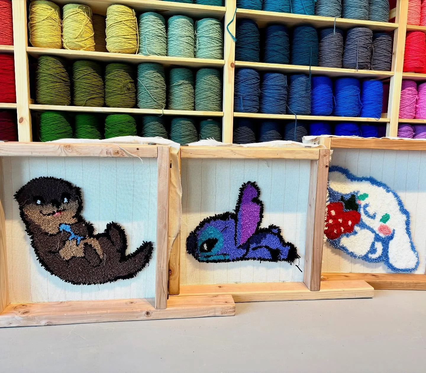 Swing by our shop and say hi! ☕️🧶 

#tufting #rugart #fiberart #diy #funthingstodo