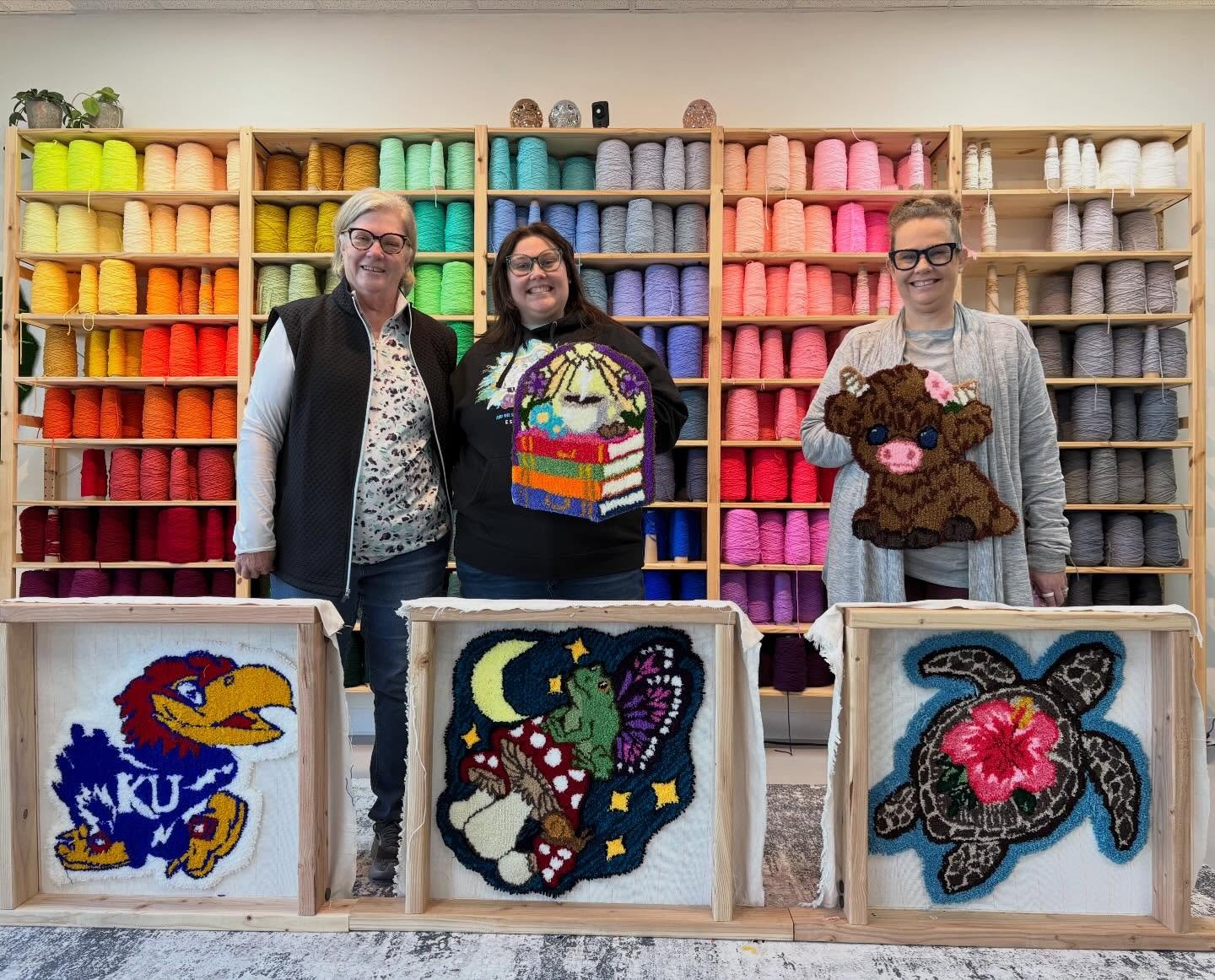 Happy Birthday Kenzie!! 

TW uses premium latex glue to ensure every rug is durable, long-lasting, and made to stand the test of time. We specialize in small, hands-on classes so each student receives personalized guidance and learns proper tufting t