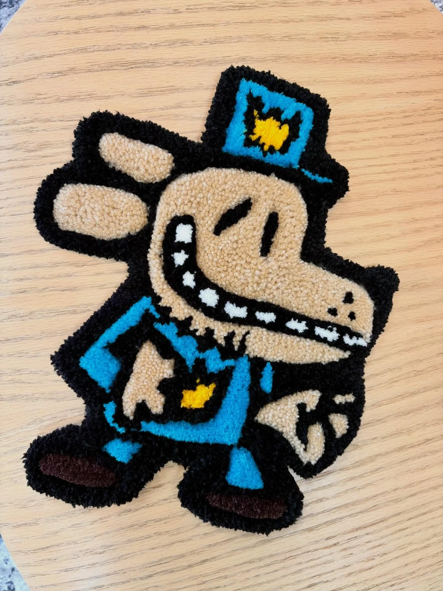 Dog man! #dogman #dogmanfanart #rugart #rugtufting