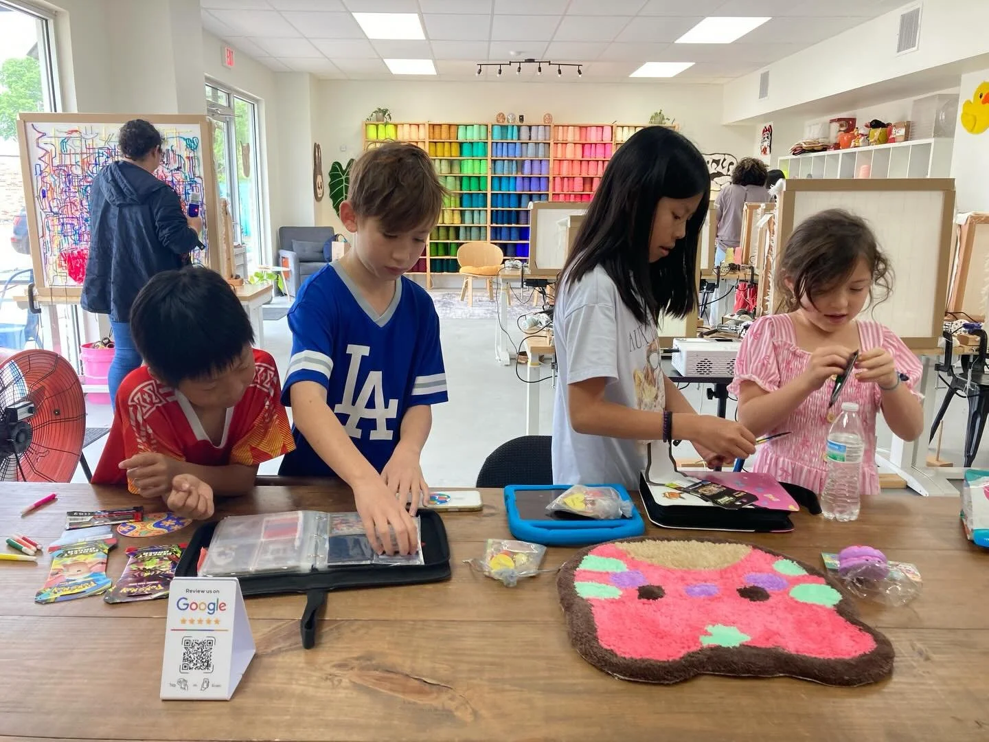 Rug tufting and trading Pok&eacute;mon cards at the shop this weekend! 😍😍😍

#kidsfun #wylietx #familyfriendly #weekendfun