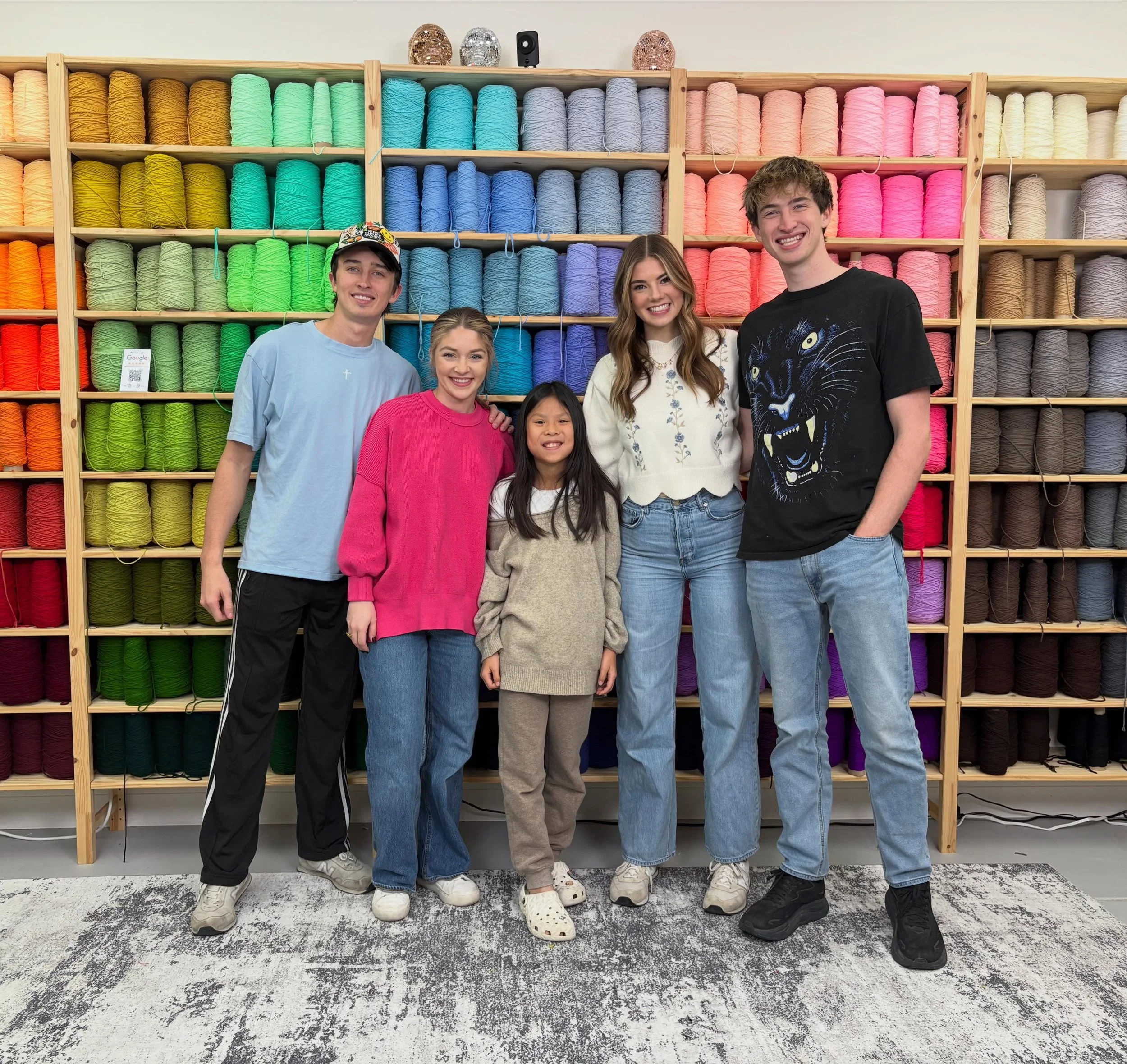 LOL Podcast ( LOL Club) came to Tuft World to film a tufting contest for YouTube couple months ago and we had the best time ever! 😂🧶 They were honestly some of the funniest and most lovely people we&rsquo;ve met. Thank you guys for bringing so much