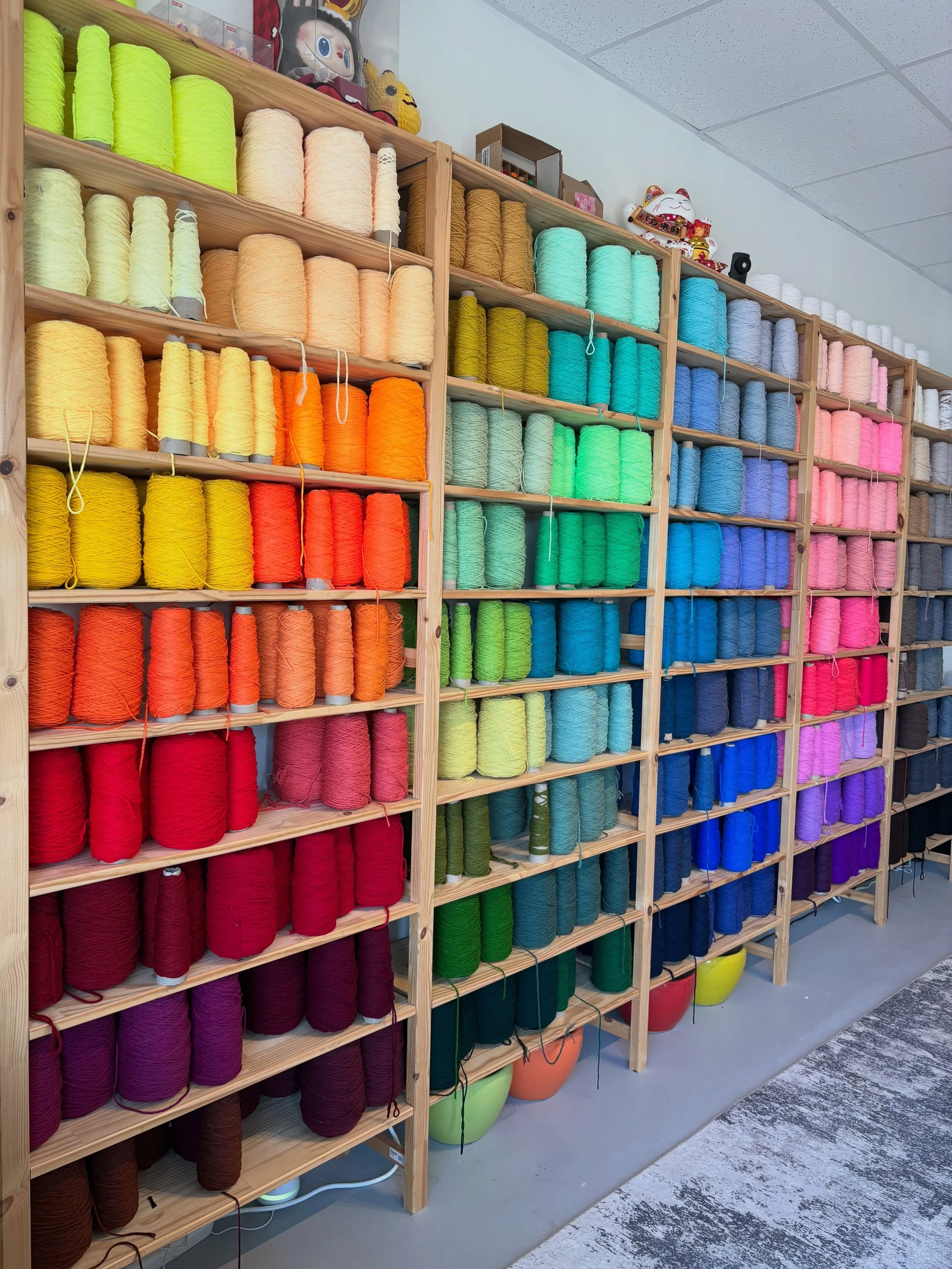 We offer 90 vibrant yarn colors for you to choose from, giving you endless possibilities to bring your imagination to life. Mix, match, and create a rug that&rsquo;s uniquely yours &mdash; bold, soft, bright, or dreamy, the choice is all yours!

#rug
