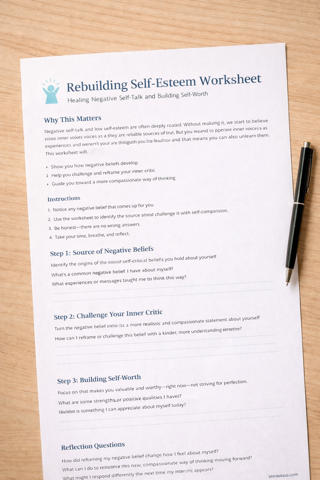 Worry vs. Control Worksheet