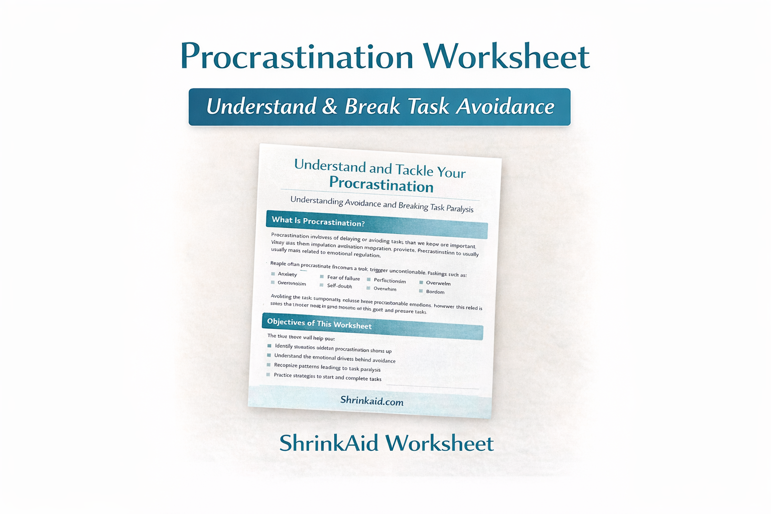 Procrastination Worksheet: Understand and Break Task Avoidance