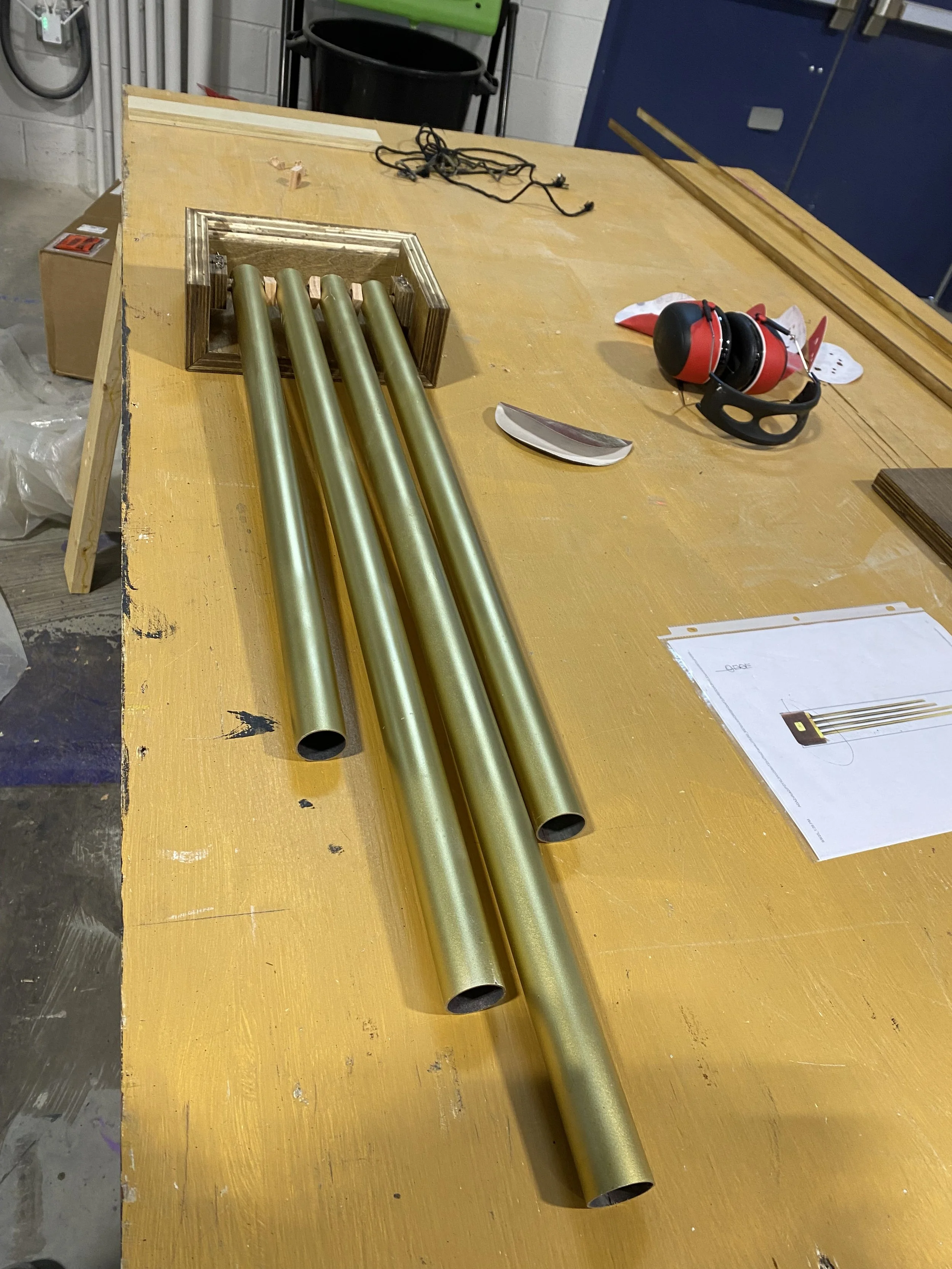 After the stain and paint treatment