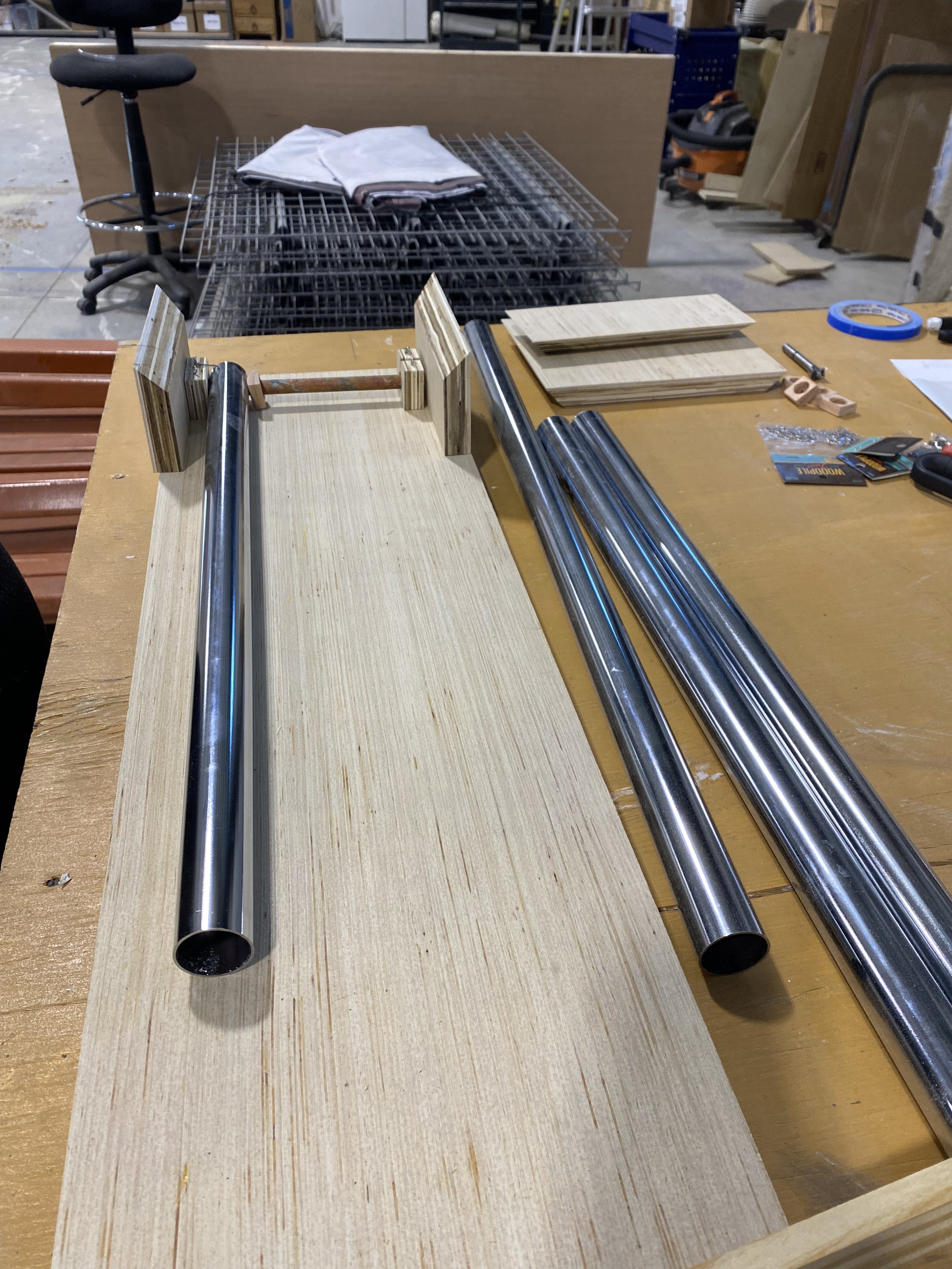 Installation of the chimes 