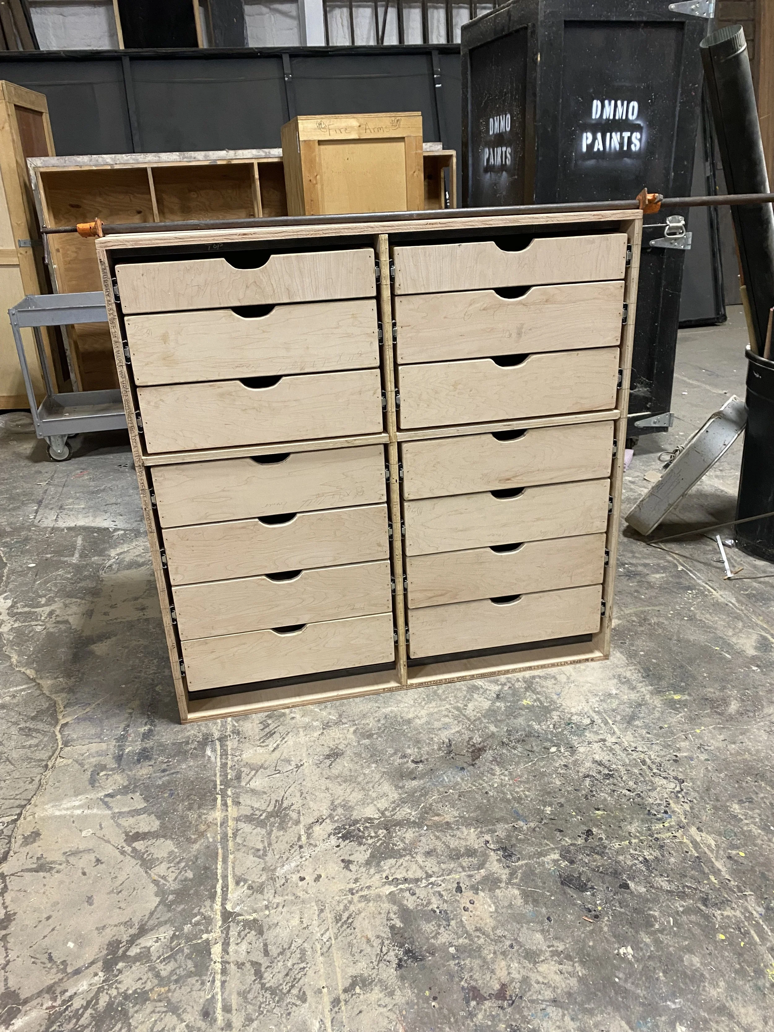 The finished drawers