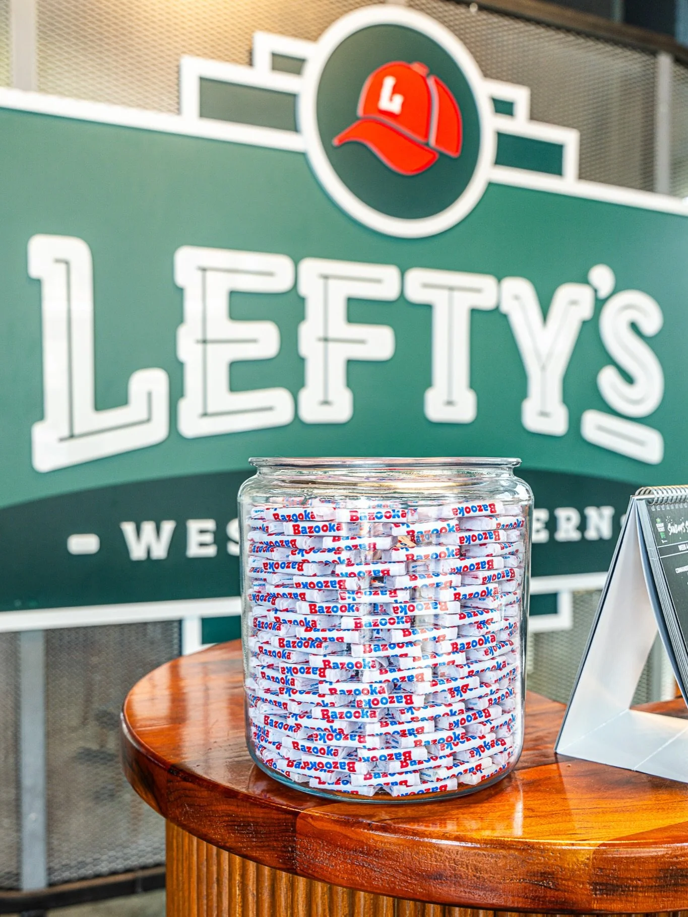 From the dugout to the dining room ⚾🍬 Bazooka Joe for everyone on National Chewing Gum Day! Plus, the Red Sox series is live on our big screens today + tomorrow!